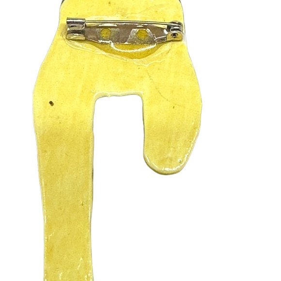 Vintage Handpainted Cat Pin - Picture 5 of 8